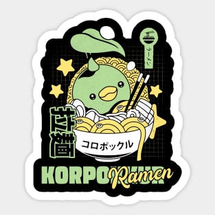 Aesthetic Korpokkur Ramen Sticker